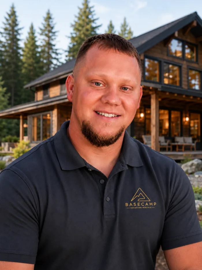 Cameron Anderson, founder of Basecamp Vacation Rentals, in Bend, Oregon
